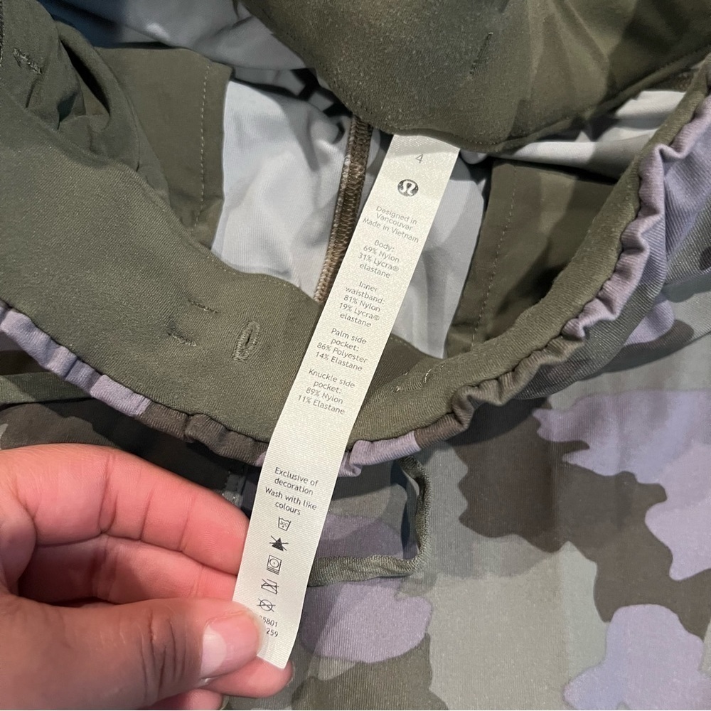 Lululemon Keep Moving Pant 7/8 High-Rise Heritage 365 Camo Dusky Lavender, Sz 4 - Picture 8 of 10